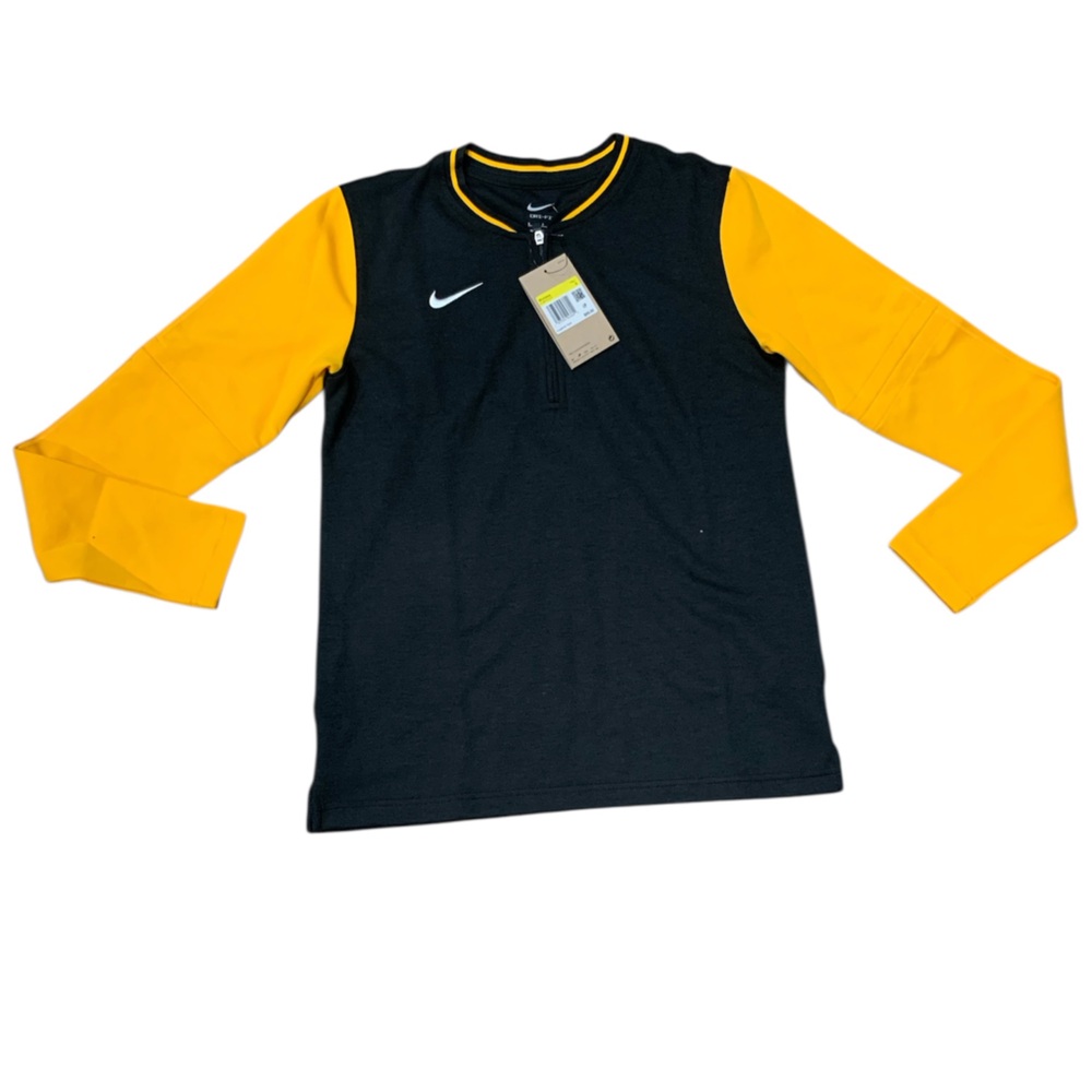 Nike Black and Gold Long Sleeve Top woman’s size S NWT womans